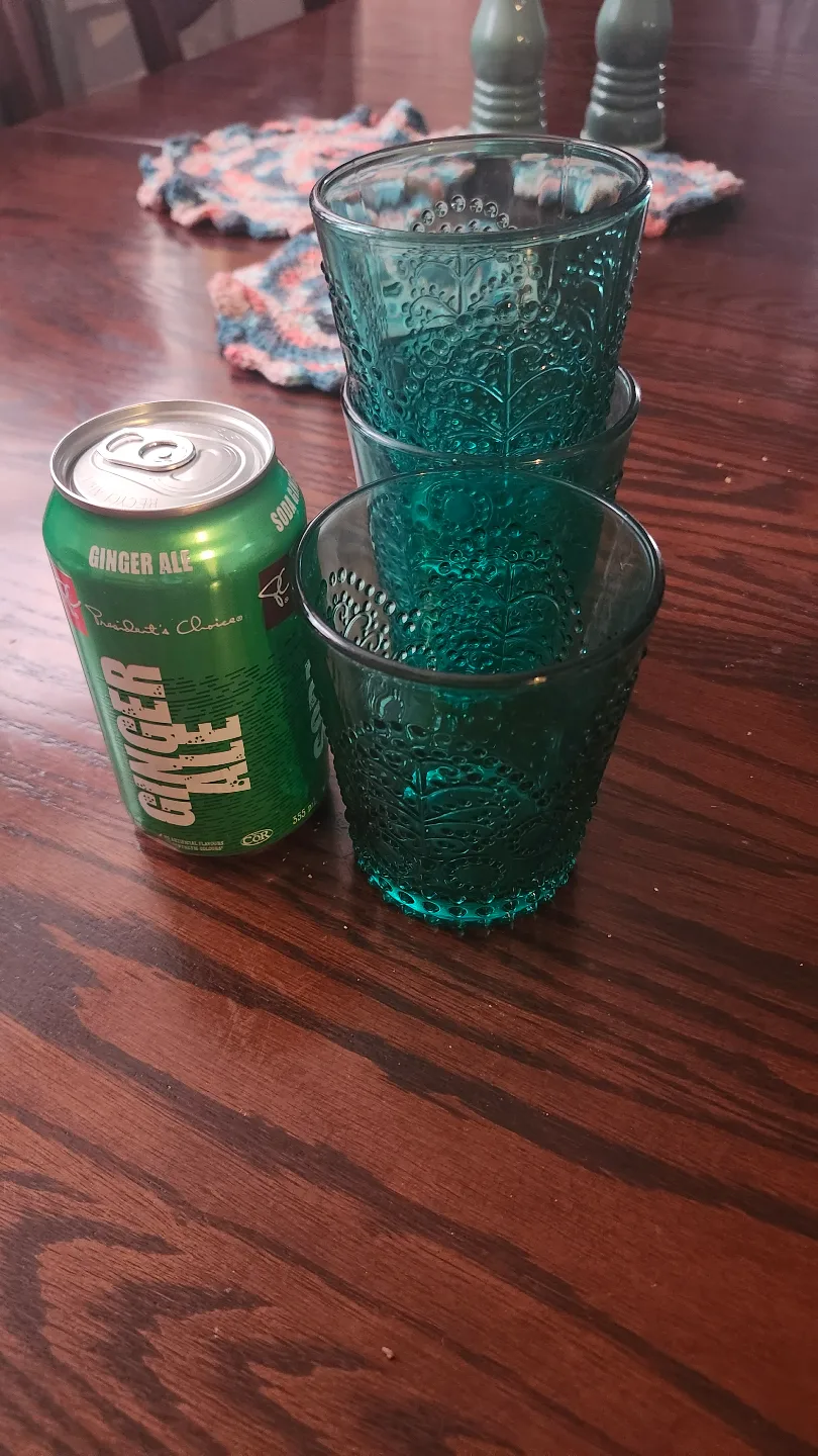 Set of Three Vintage Green Tumblers thumbnail
