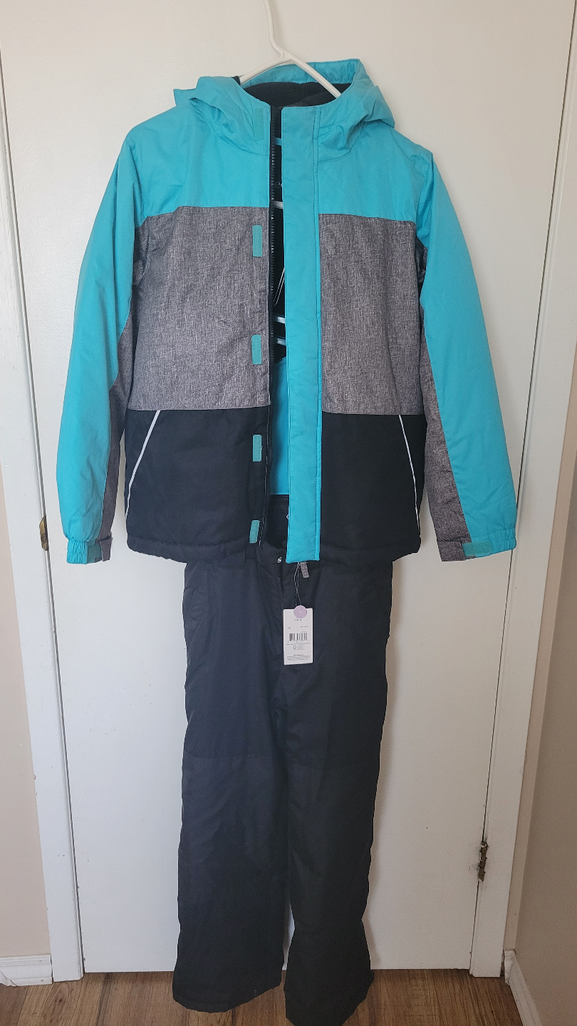 George Kids' Teal & Grey Snowsuit (Size L/G)