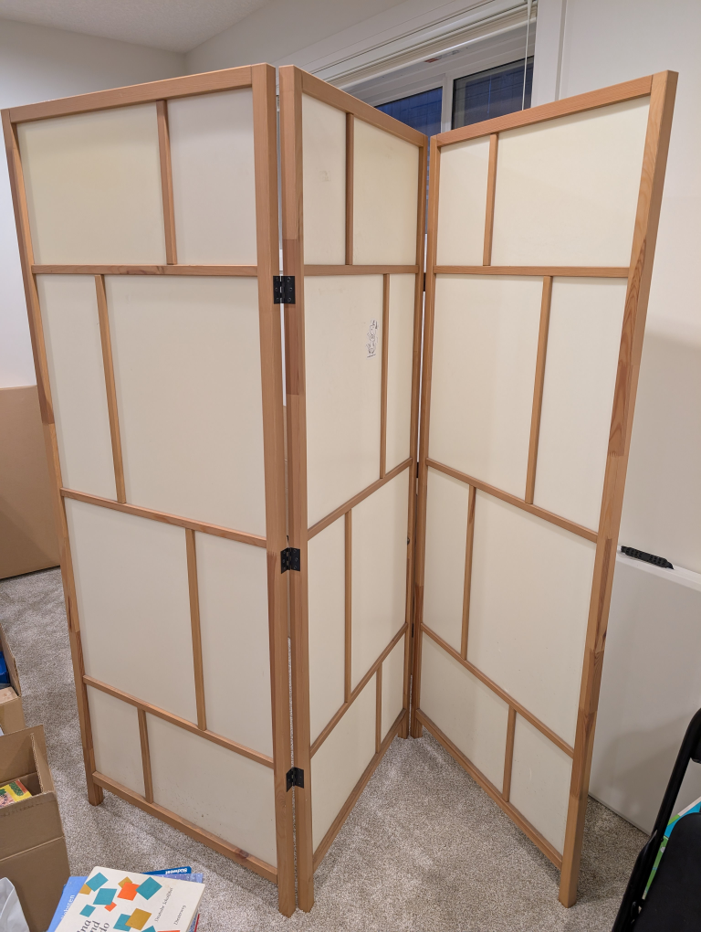 Three-panel Room Divider
