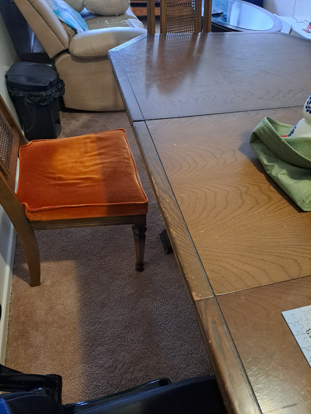 Vintage Wood Dining Table and Chairs Set - photo 5