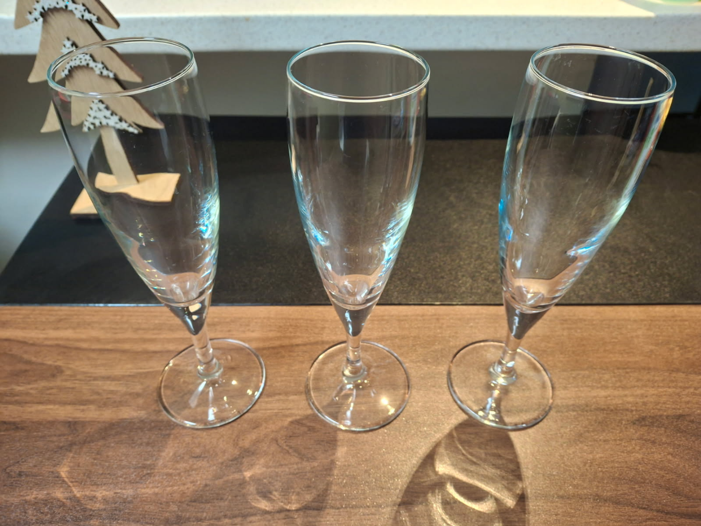 Set of 3 champagne glass