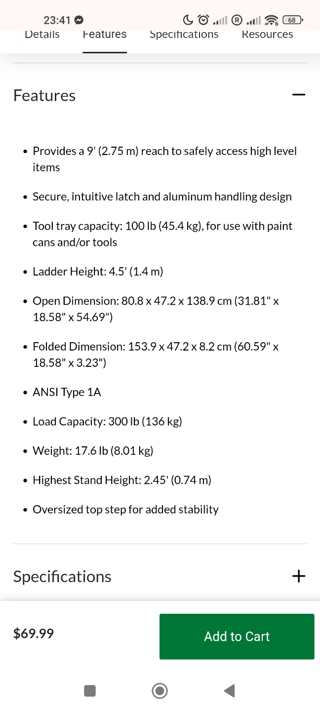 Mastercraft 3-Step Ladder - Heavy-Duty Folding Step Stool - photo 4