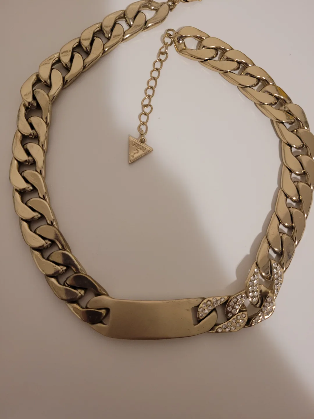 GUESS Gold Tone Chain Necklace image indicator(2)