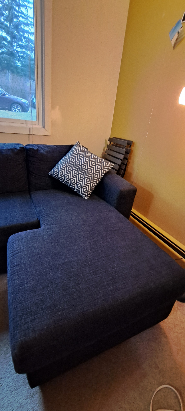 Dark blue Sectional Sofa - photo 3