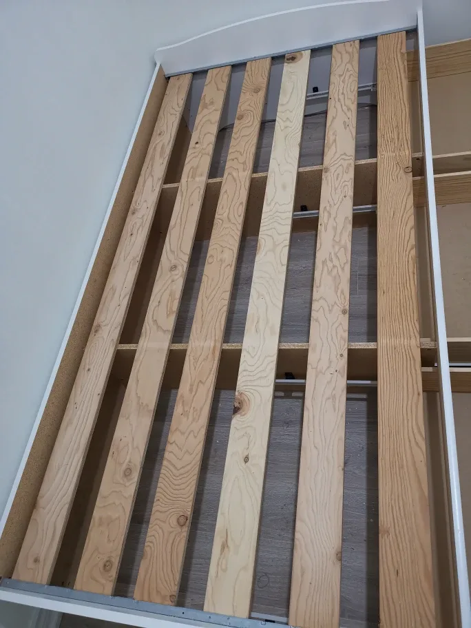 White Twin-Size Storage Bed Frame with Drawers image indicator(3)