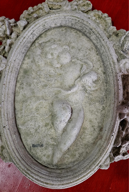 Ornate Cherub Plaque Garden Decor - photo 2