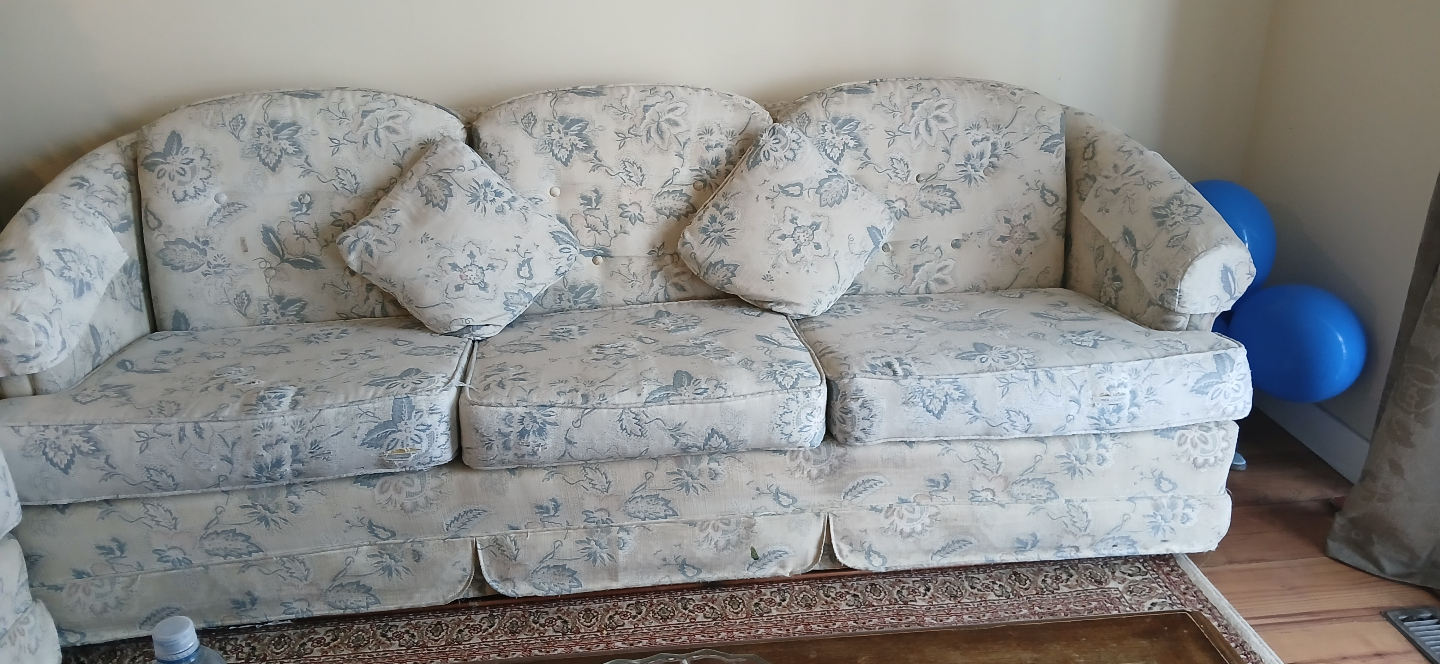 Floral Sofa Set -  Loveseat and Sofa
