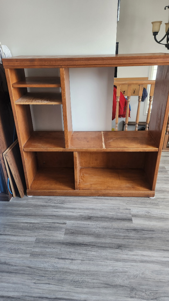 Wooden Entertainment Centre/Shelving Unit