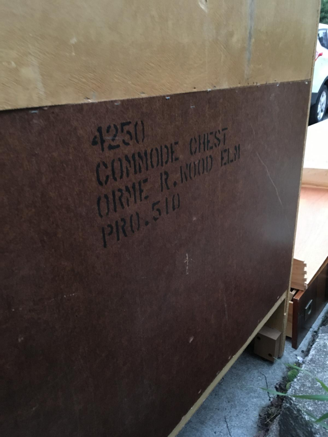 Vintage MCM Wood Chest - photo 3