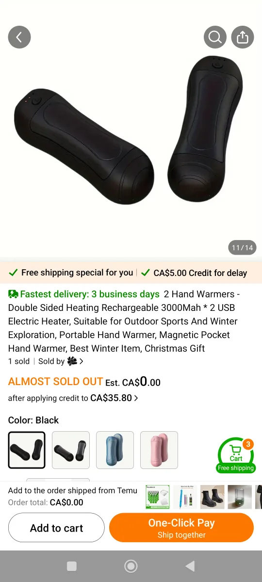 Brand New USB Pair of Rechargeable Hand Warmers with box image indicator(9)