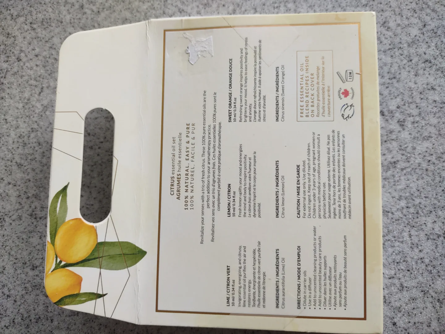 (NEW) Organic Scentuals Citrus Essential Oil Set image indicator(5)