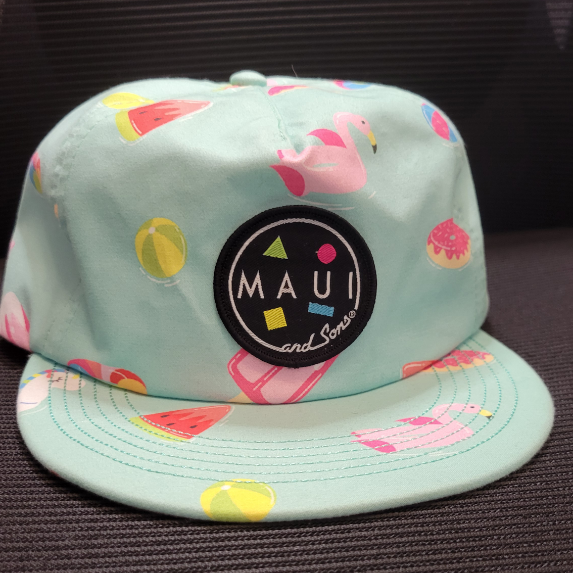 Mint Green Maui and Sons Flip Up Hat - New Condition