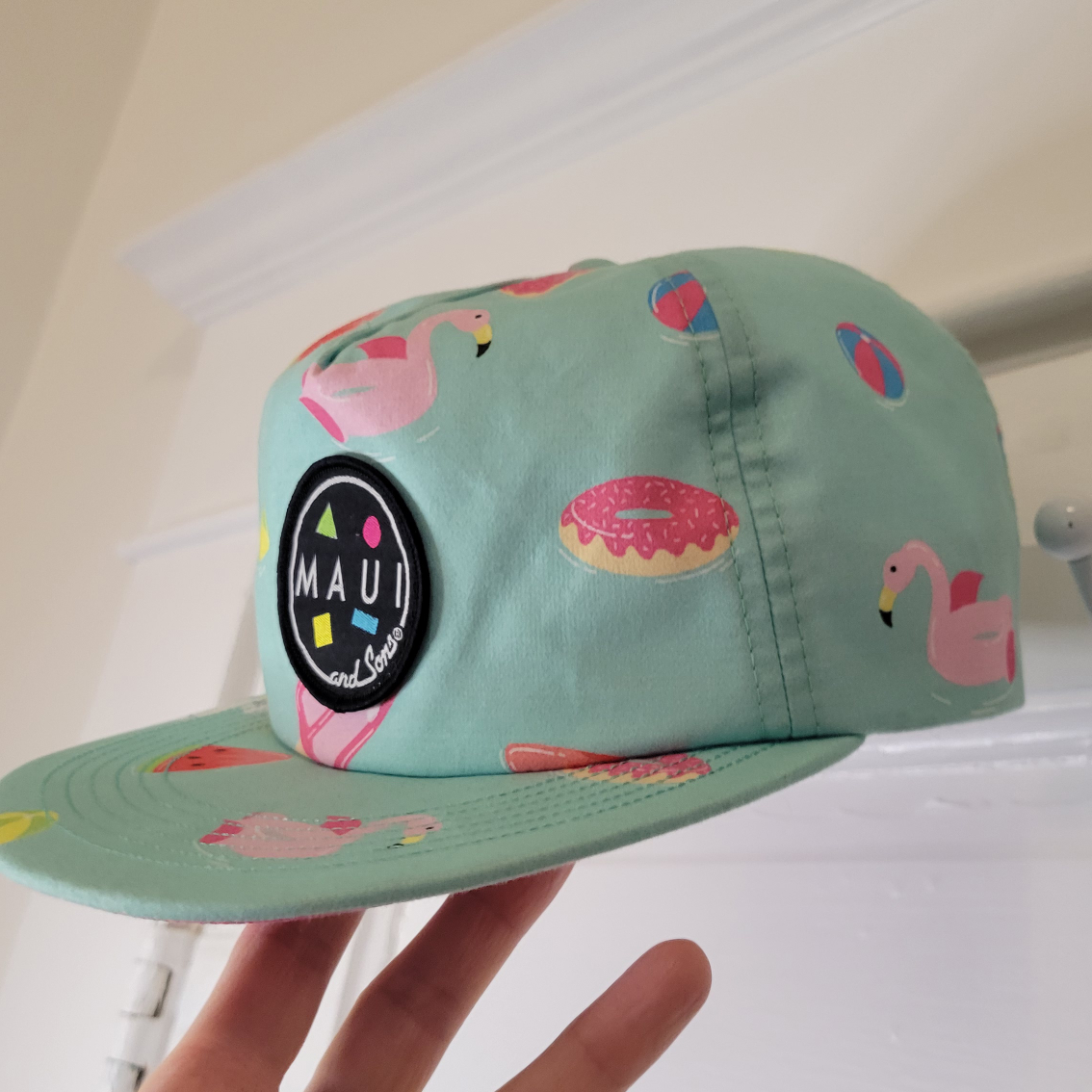 Mint Green Maui and Sons Flip Up Hat - New Condition - photo 4