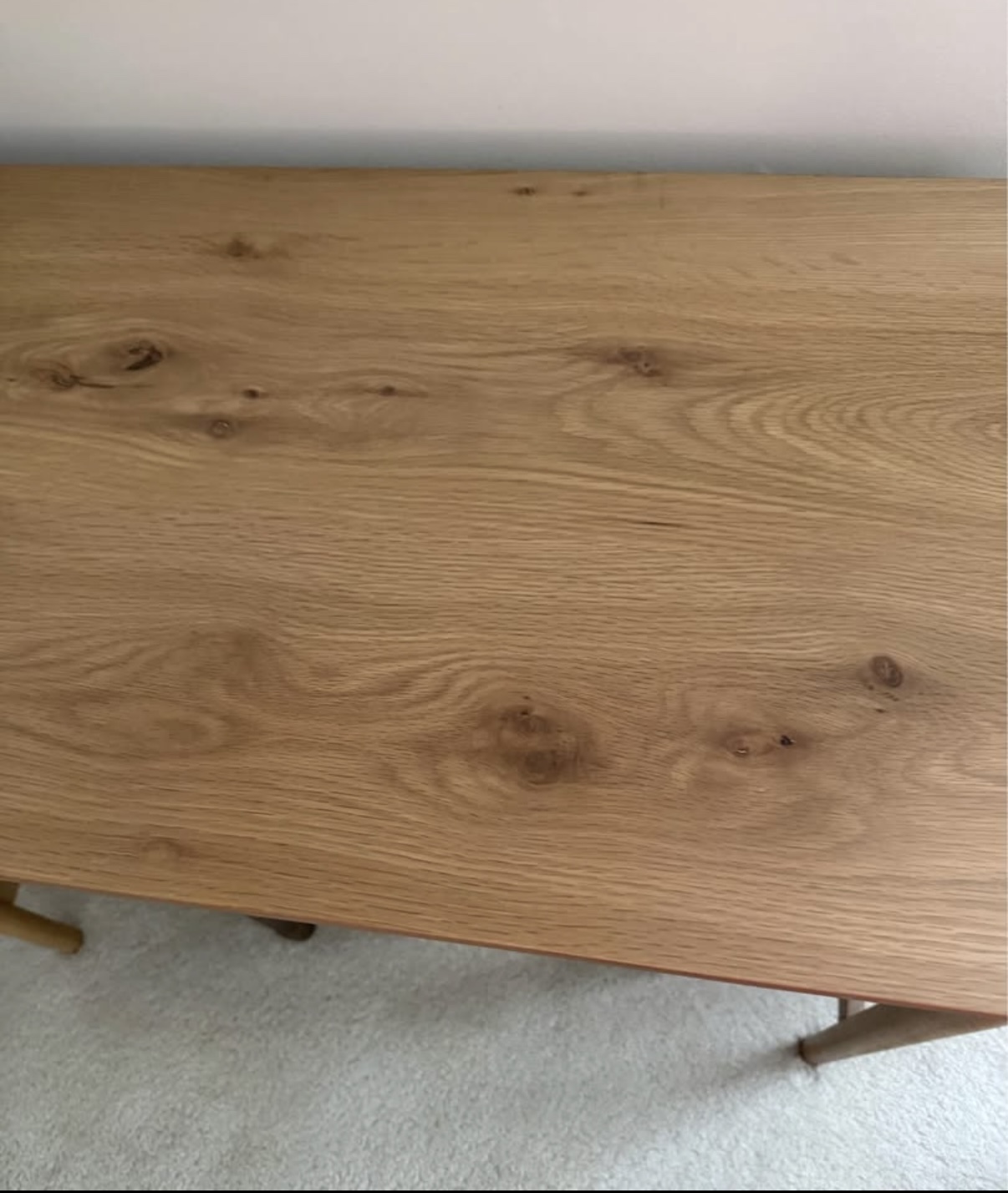 White oak writing desk - photo 3