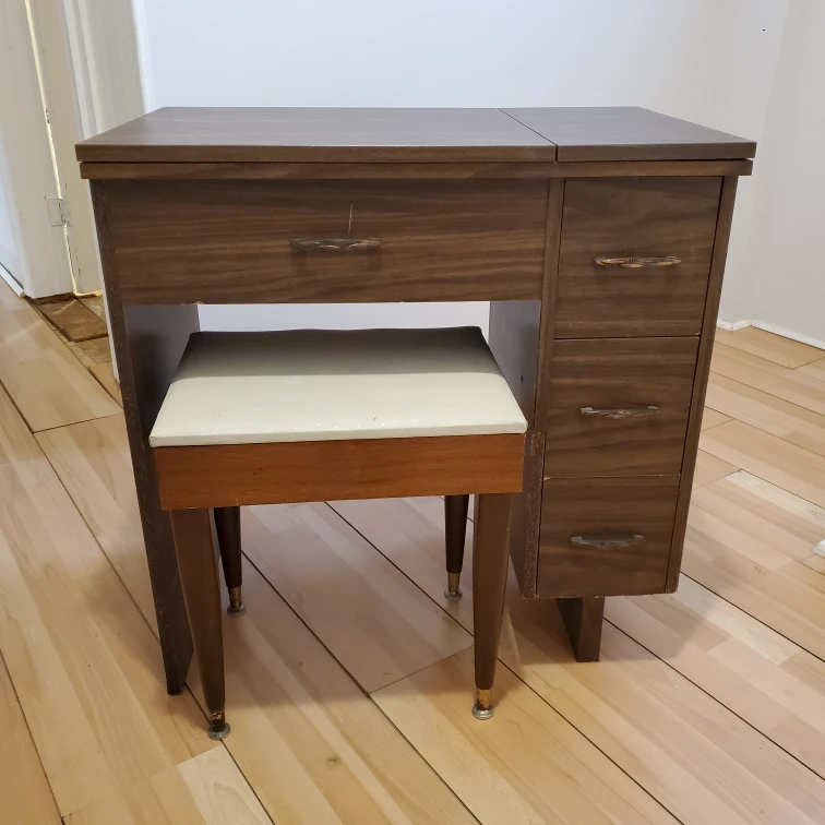 small desk and stool