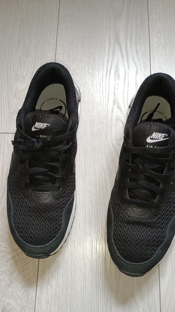 Nike Air Max Run Shoes - Black/White