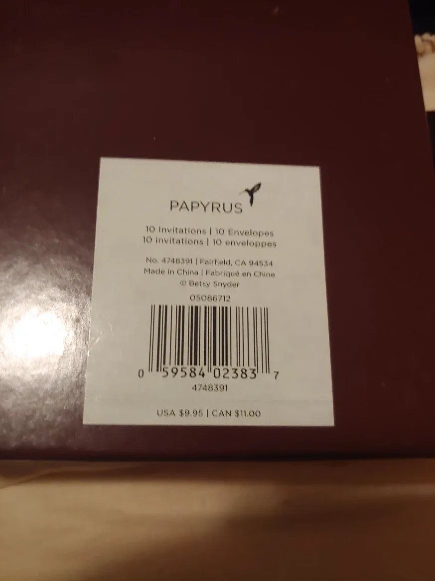 Papyrus Party Invitations - 50 invites total 💚 image indicator(4)