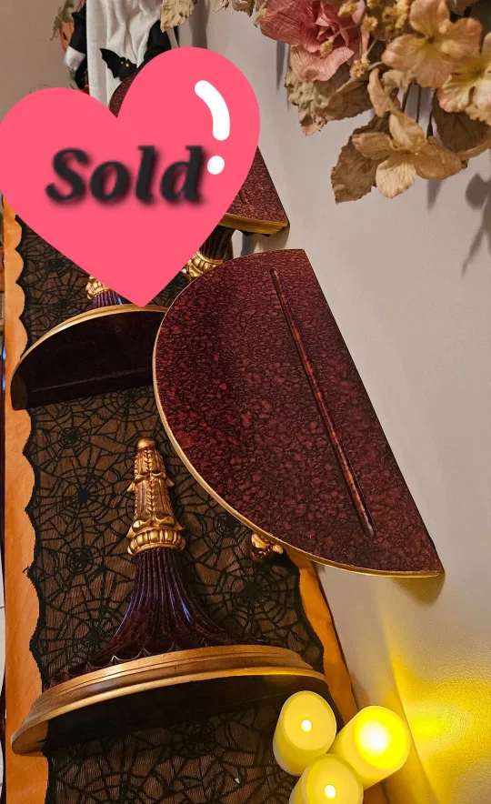 XL Vintage Wall Mount Sconce Shelves/Wall Corbels image indicator(3)