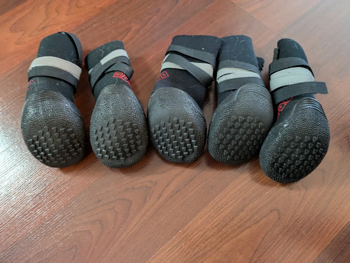 bundle - 4 sets Dog Booties (Small-Medium) image indicator(9)