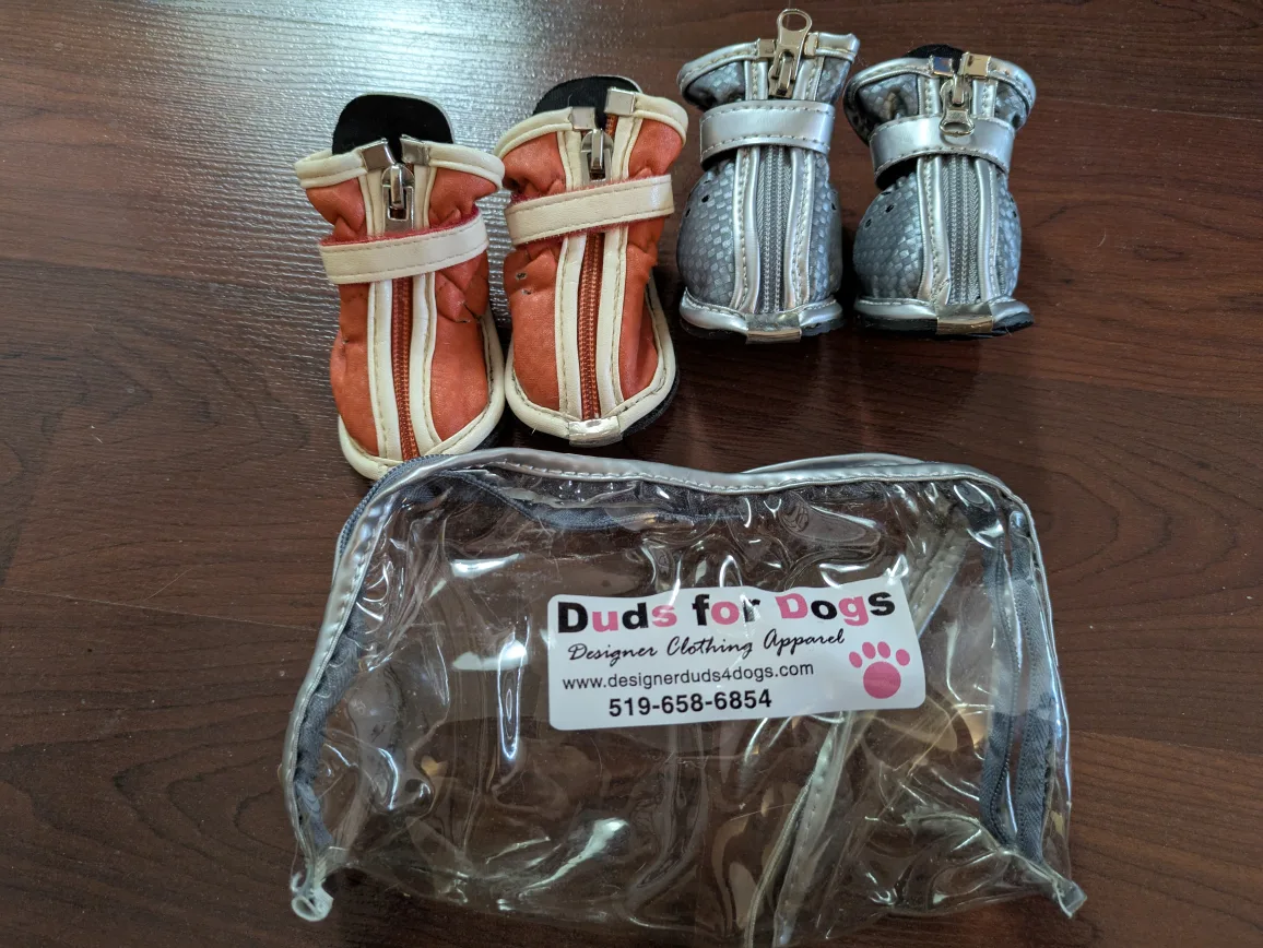 bundle - 4 sets Dog Booties (Small-Medium) image indicator(3)