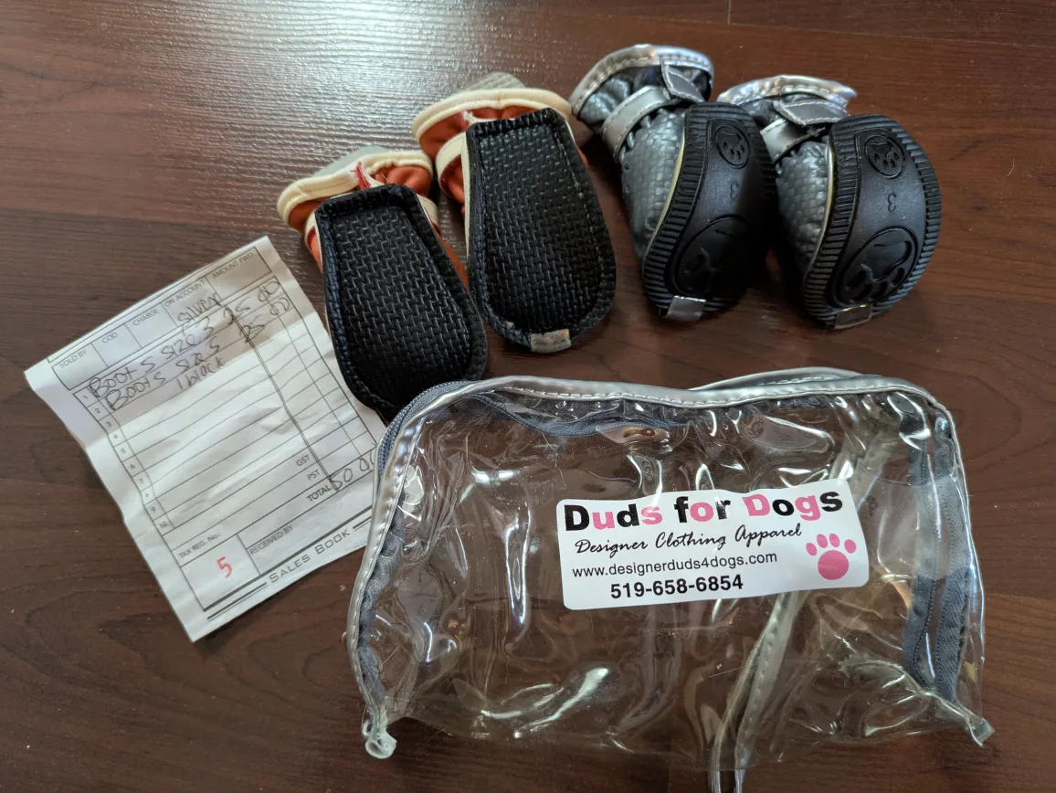 bundle - 4 sets Dog Booties (Small-Medium) image indicator(4)