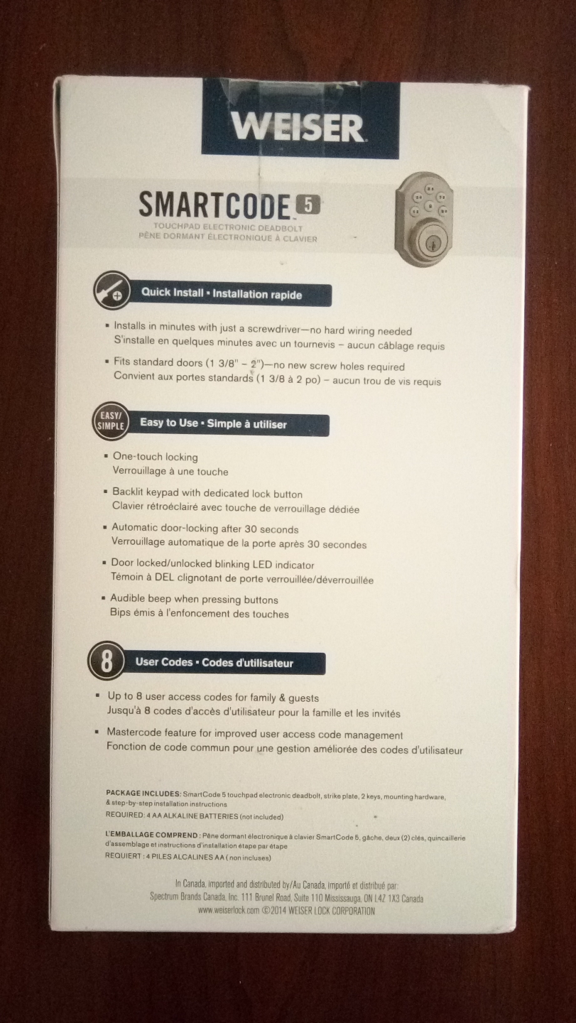 Weiser SmartCode Electronic Deadbolt Lock - photo 2