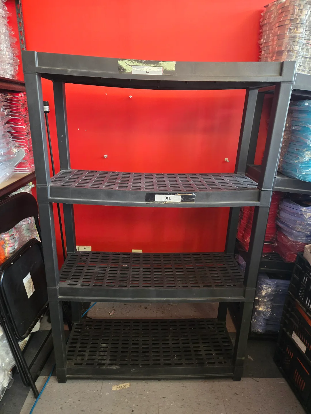 Heavy Duty 4-Shelf Plastic Shelving Unit image indicator(3)