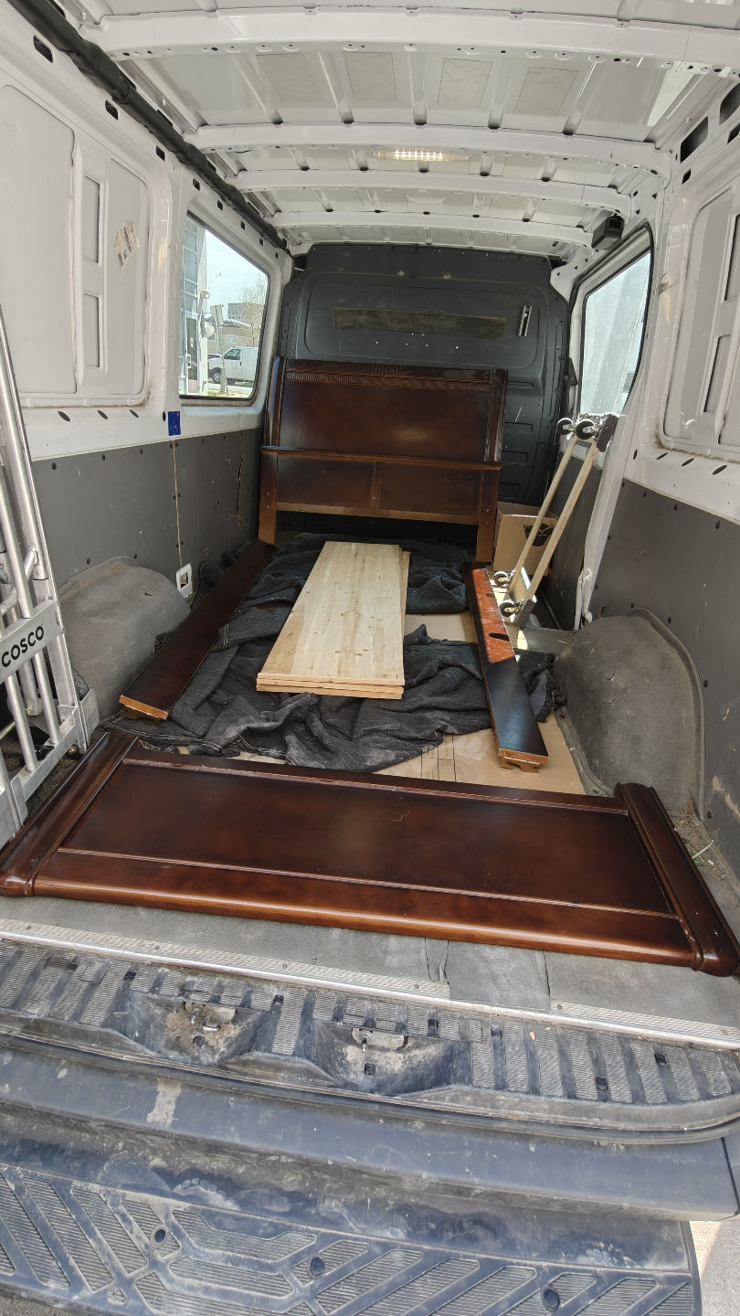 Dark Brown Double Bed Frame