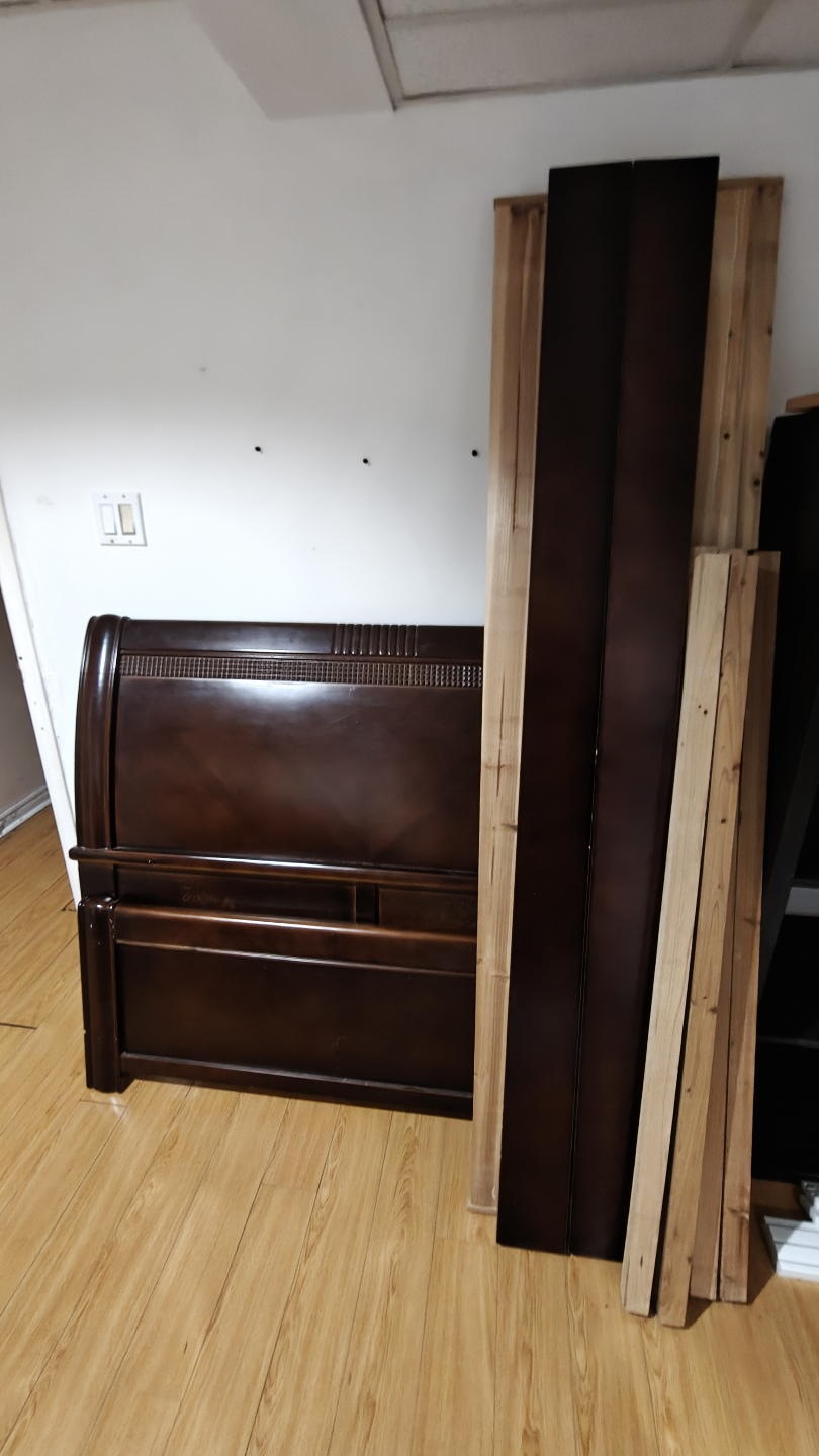 Dark Brown Double Bed Frame - photo 2