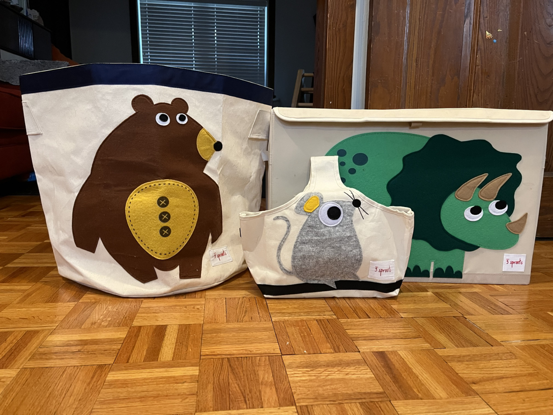 3 Sprouts Kids Storage Bins