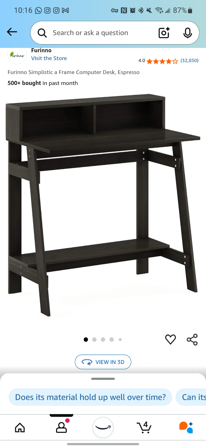 Computer Desk - Espresso