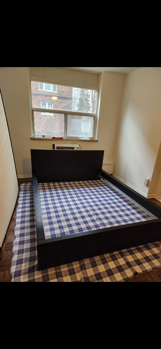 IKEA MALM Queen bed frame (black-brown) - photo 4