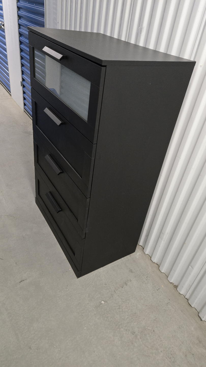 IKEA BRIMNES 4-Drawer Chest - Black - photo 2