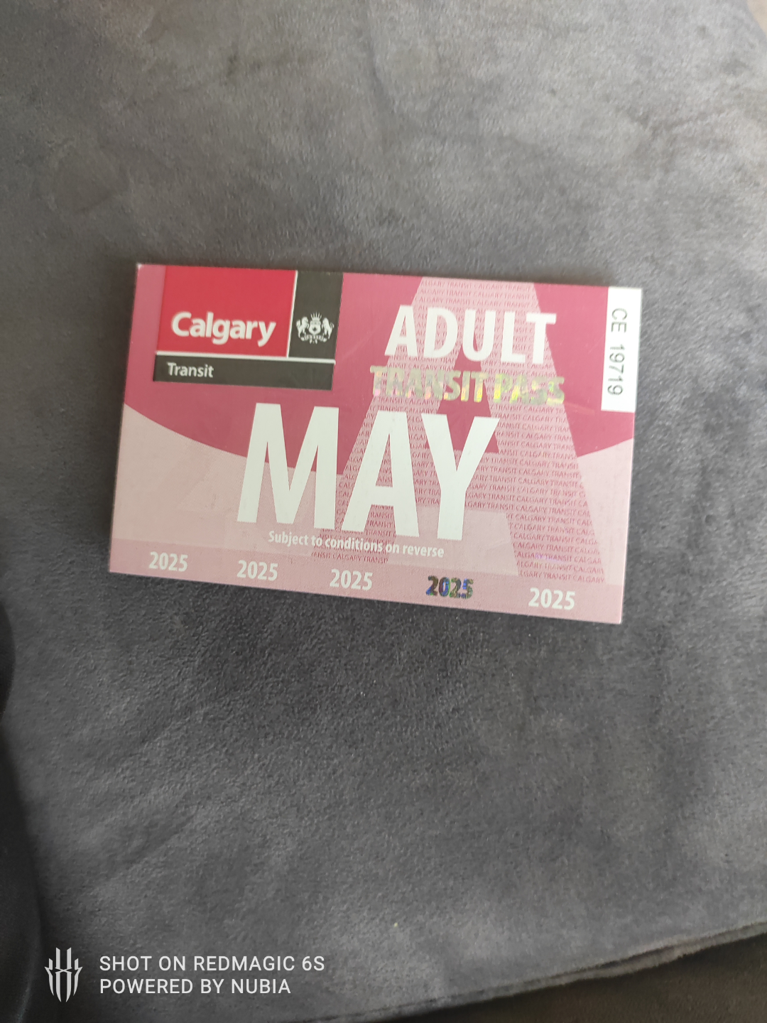 Calgary Transit May 2025 Adult Pass