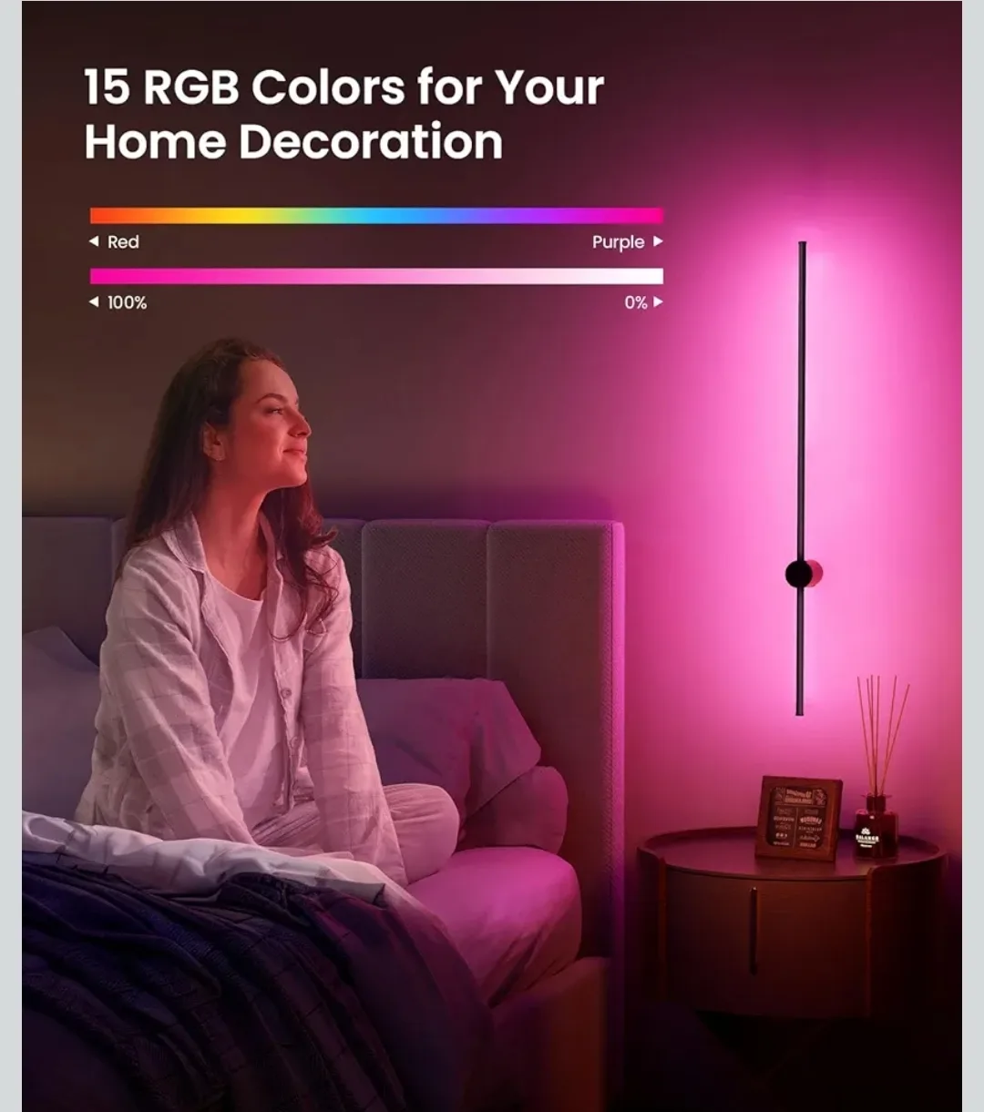 Pair of Rechargeable Modern LED Wall Lamps with Remote/: ✨ ✨ image indicator(2)