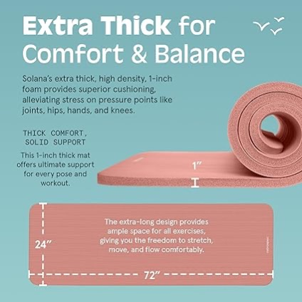 Moving Out Sale‼️Premium, chemical free,Extra Thick Exercise Mat - photo 2