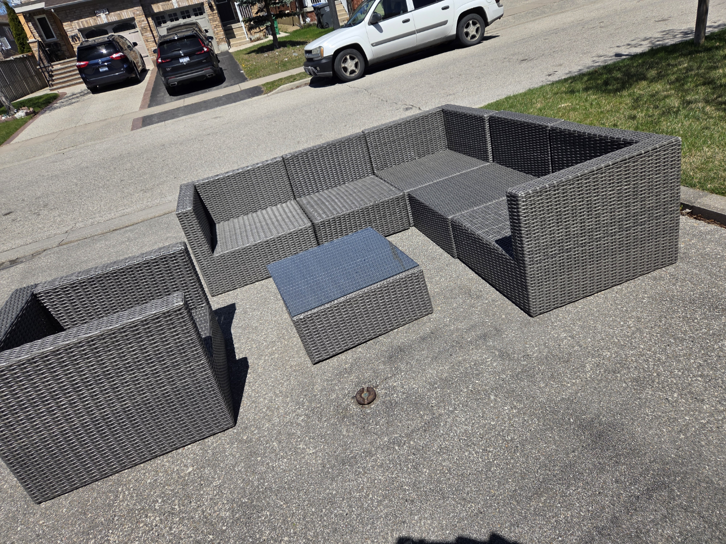 7-Piece Outdoor Wicker Patio Conversation Set - photo 2