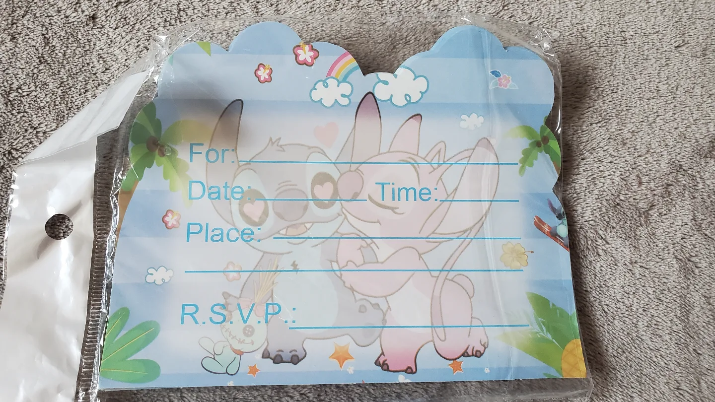 Stitch and Angel Party Invitations image indicator(3)