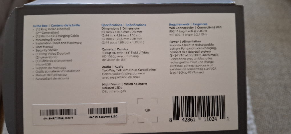 Ring Video Doorbell 2nd Generation - Smart Home Security - photo 3