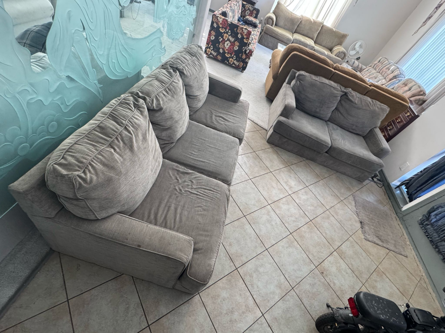 Grey Sofa and Loveseat Set - photo 3