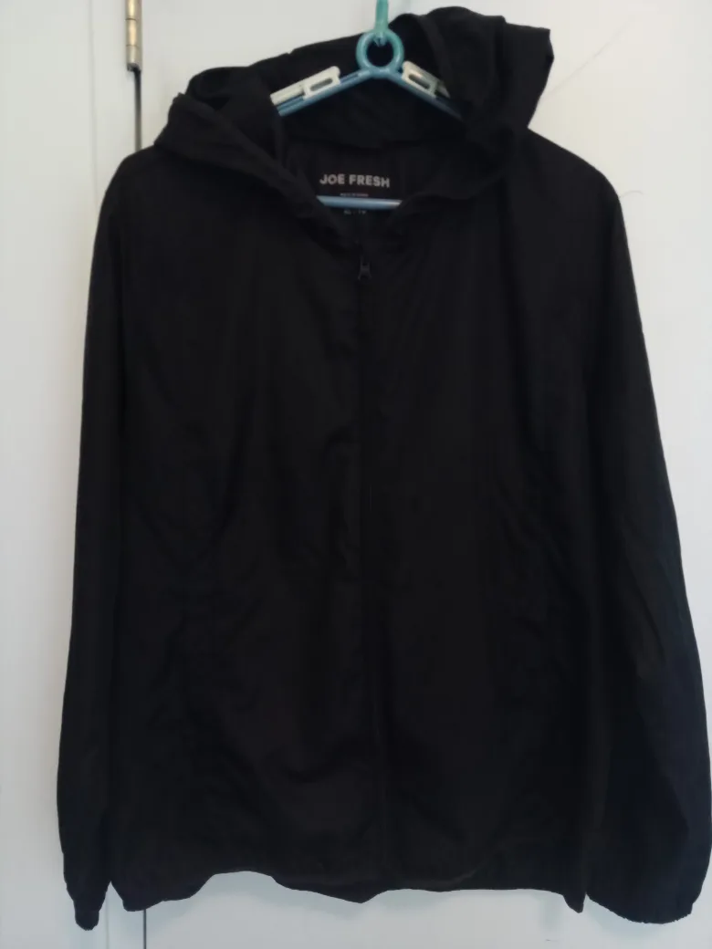 Joe Fresh women's Black Packable Anorak Jacket - Size XL thumbnail
