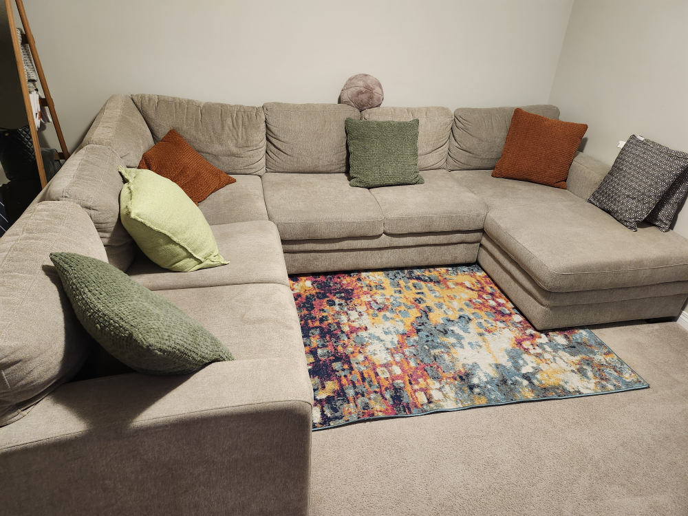 Large Grey Sectional Sofa - photo 5