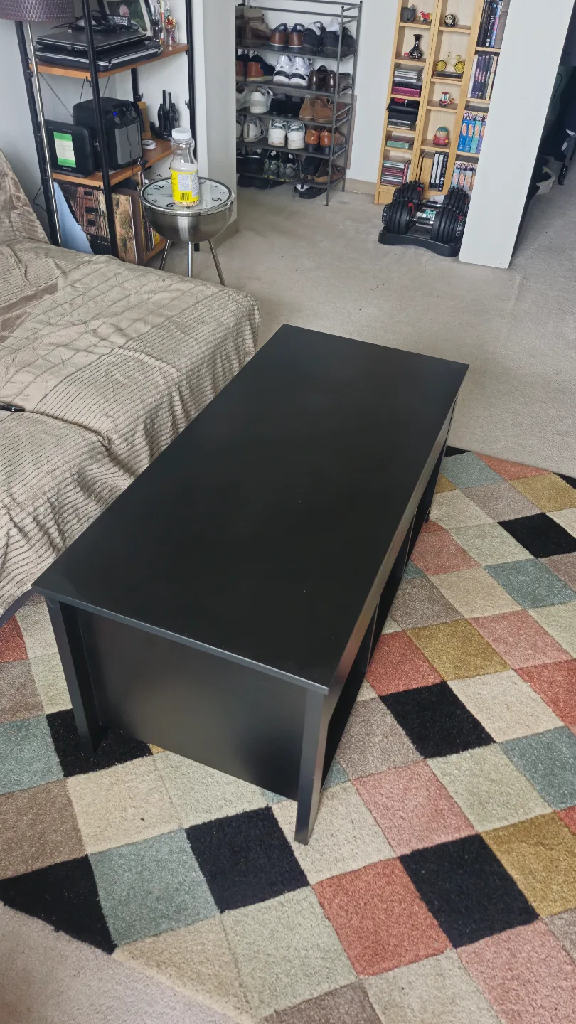 Black Lift-Top Coffee Table with Storage thumbnail