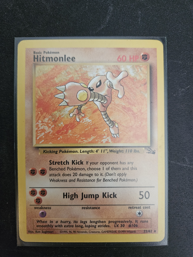 Hitmonlee #106 - (22/62) Base Set Pokemon Card