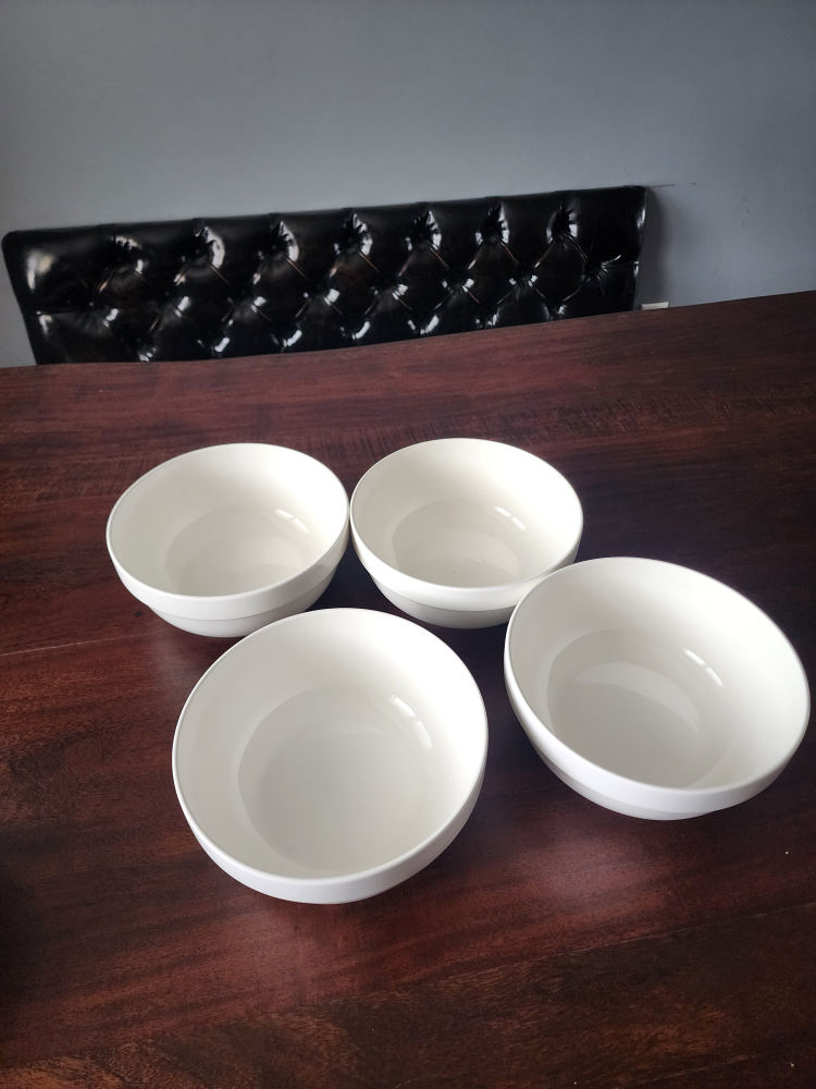 Moving Sale- Set of four white ceramic bowls - photo 2
