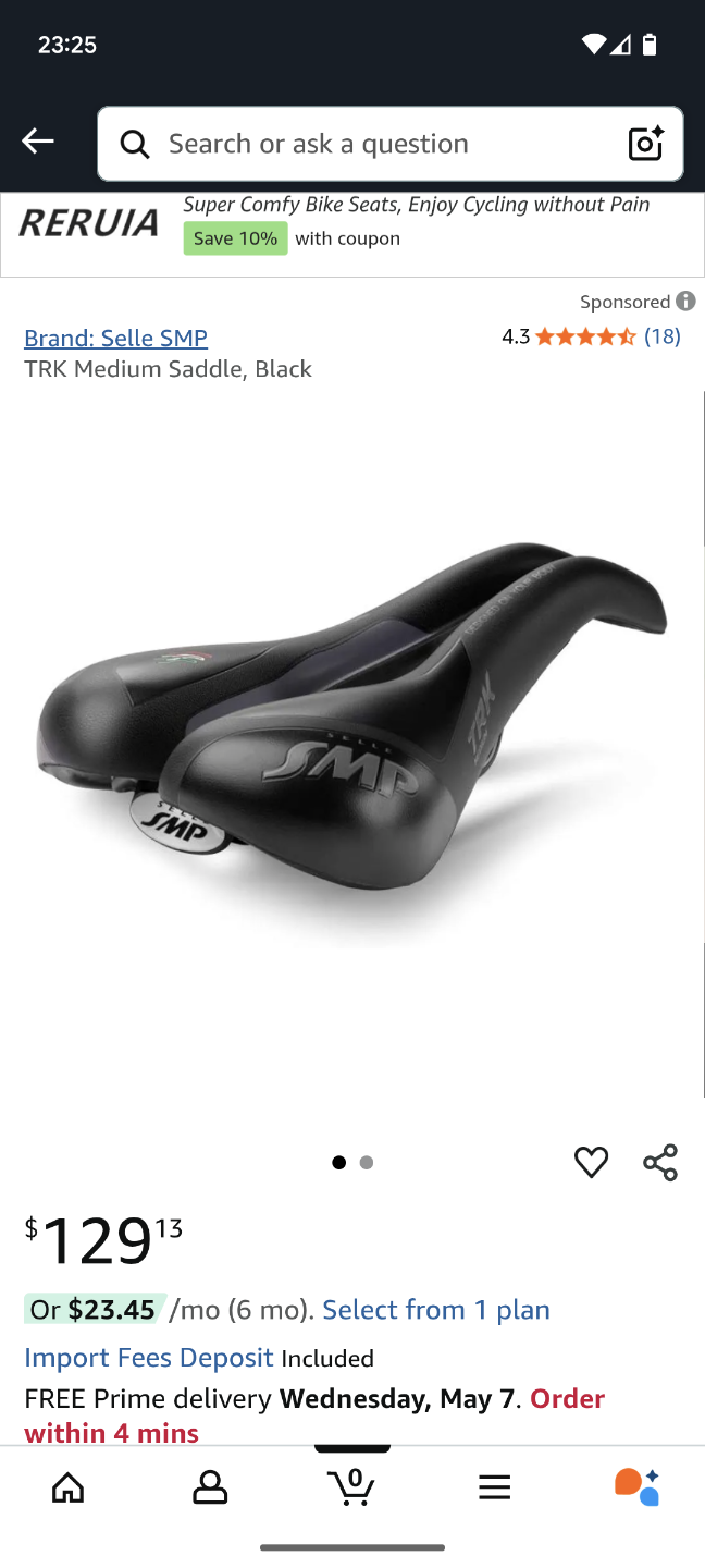 Selle SMP TRK Medium Bike Saddle - Black