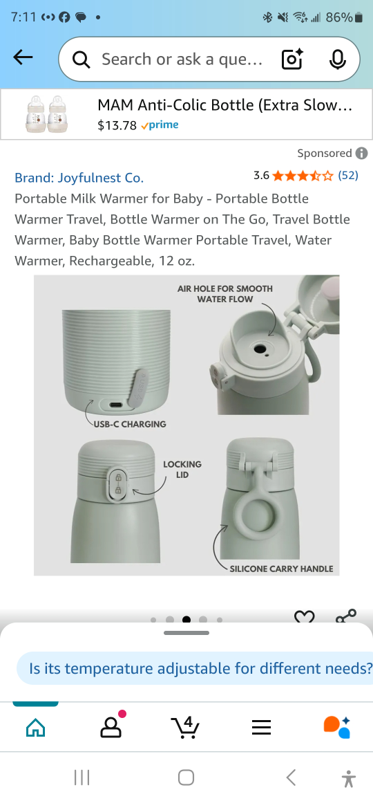 Joyfulnest Co. Portable Baby Bottle Warmer - photo 3