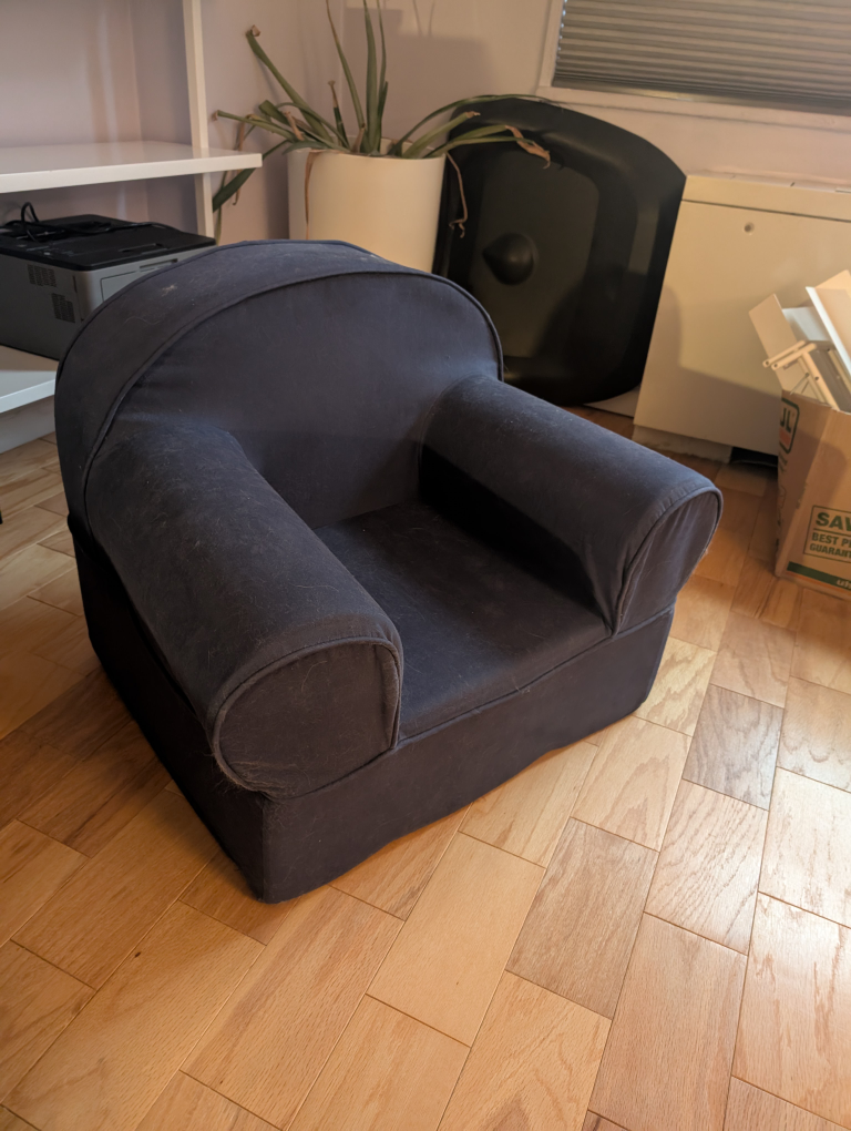 Child's Dark Blue Armchair - Nod Sofa