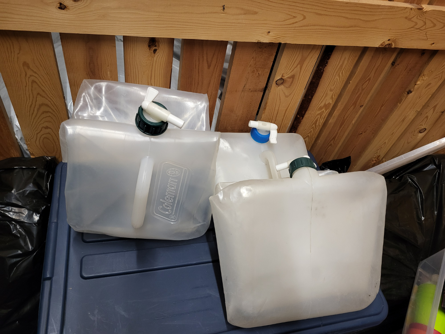 Coleman collapsible water jugs (price for both)