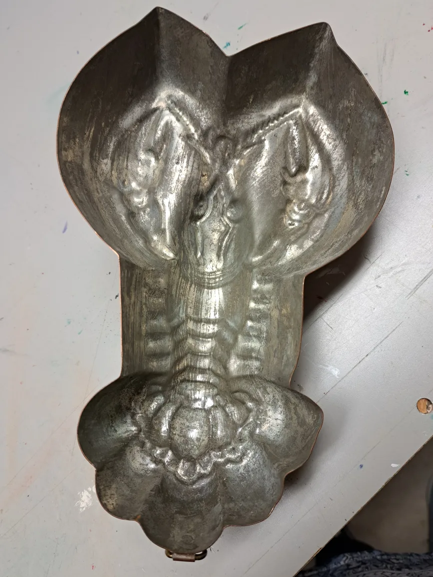 Vintage Copper Lobster Jelly Mold image indicator(2)